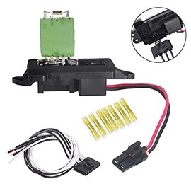 FAERSI 89019100 HVAC Fan Blower Motor Resistor Kit with Harness Replacement for 2002-2009 Chevy Trailblazer GMC Envoy, 2004-2007 Buick Rainier, 2002-2006 GMC Envoy XL, 2003-2008 Isuzu Ascender