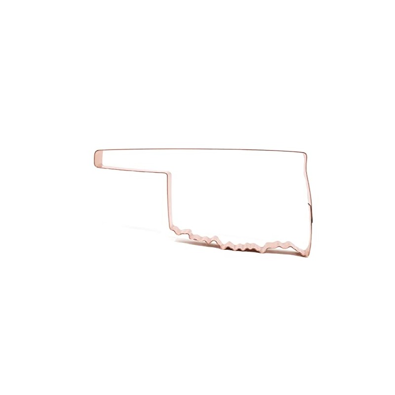 Oklahoma State Copper Cookie Cutter