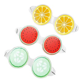 NOLITOY 3pcs Fruit Pattern Eye Masks Skincare for Women Beauty Eye Shades Summer Cool and