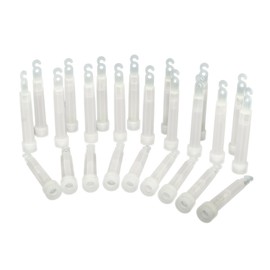 Power Glow Lights 4 Inches - Pack of 25 White (Length 10 cm Diameter Approx. 1.5 cm)