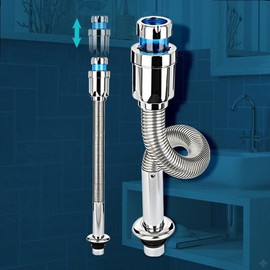 Washbasin drain pipe trap Washbasin accessories Drain accessories Plumbing parts D-eye type, D-eye type trap / 세면대 배수관 트랩 세면기 부속품 배수구 부속 배관 부품 D-아이형, D-아이형 트랩