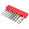 9pcs Hex Screwdriver Bit Set Rustproof S2 Steel Magnetic Ball