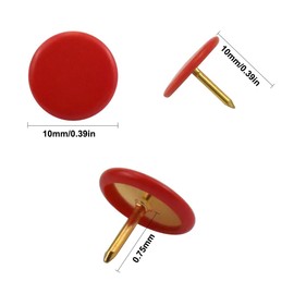 300 Pcs Colorful Push Pins Decorative Thumb Tacks Round Drawing Pins Metal Map Tacks Pushpins Thumbtack with Plastic Flat Head for Map Drawing Cork Notice Board Marking Office Home, 10 Assorted Color
