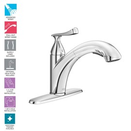 American Standard Chatfield Single-Handle Pull-Out Sprayer Kitchen Faucet in Chrome