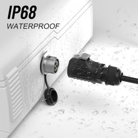 IP68 Quickly Plugging Aviation Connector，Arector 3 Pin Industrial Waterproof Locking Connector，Anti-Interference Circular Connector for Industrial, Power, Car, and Other Indoor/Outdoor