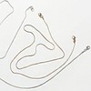 Stylish Plated Delicate Mask Strap & Necklace Chain for Women Mask Strap Silver/FREE 2ea