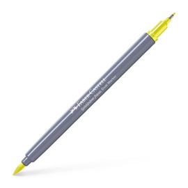 Faber-Castell Creative Studio Goldfaber Aqua Dual Marker, Cadmium Yellow Lemon, Single Marker for Art, Craft, Drawing, Sketching, Home, School, University, Colouring