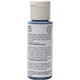Martha Stewart Crafts Multi-Surface Glitter Acrylic Craft Paint, 2 oz, NIGHT SKY