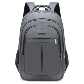 ORILOOSEN Large capacity laptop backpack, travel laptop backpack,leisure backpack, college backpack，Steel wire reinforced handle, strong waterproof fabric (Grey)