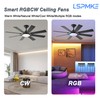 LSPMKE Ceiling Fans with Lights, 52 Inch Ceiling Fan with