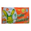 Flaggenfritze Flag Happy Easter Orange with Easter Bunny + Free