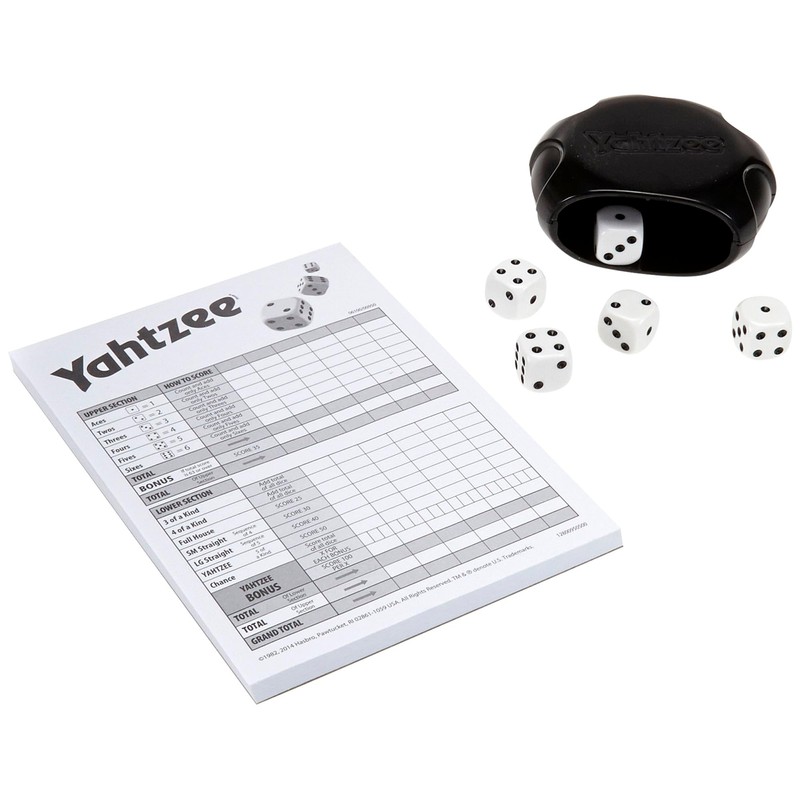Hasbro Gaming Yahtzee Game, Fast-Playing Dice Games for Kids, Teens,