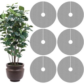 Genérico Macetas - Pantalla de Malla Protectora Recortable Protector De Macetas contra Los Gatos - Apto para Uso En Interiores, Perros, Bonsái, Jardín Y Exterior