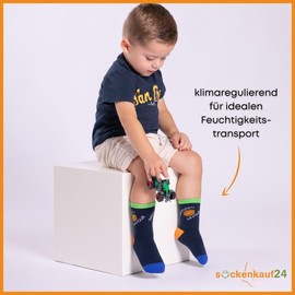 10 Pairs of Children's Cotton Socks, Boys & Girls