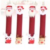 KOMBIUDA 4pcs Christmas Snowman Pattern Refrigerator Handle Covers Washable Stainless