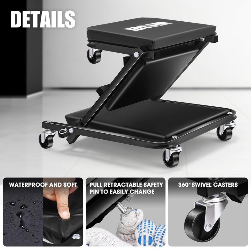 DNA MOTORING 36 Inches Folding 2 in 1 Rolling Z