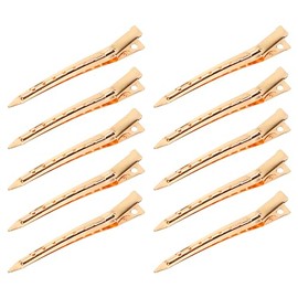 XCZYN Duck Bill Haarspangen, 8,9 cm, Metall, Alligator-Schnallen, für Frisuren, Salon, Färbung von dickem Haar, Trenner, Schleifen, Basteln, Haarspange, Zubehör (20 Stück, goldfarben)