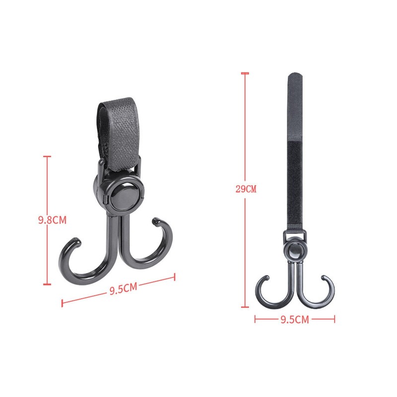 ViWaVee Pram Hooks, Velcro Hook Pram for Changing Bag, Handbags,