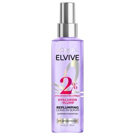 L'Oral Paris L'Oreal Paris Elvive Hyaluron Plump Moisture Plump Hair Serum for Dehydrated, Dry Hair with Hyaluronic Acid Care Complex, Paraben-Free, 4.4 Fl Oz