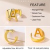 K Initial Rings for Women, GoldChic Jewelry Women's Adjustable Letter