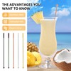 5 Pcs 7.2-inch Cocktail Paddle Drink Stirrers Stainless Steel Coffee