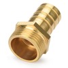 Drado Brass Hose Nozzle Brass Hose Connection Plug Adapter 3/4
