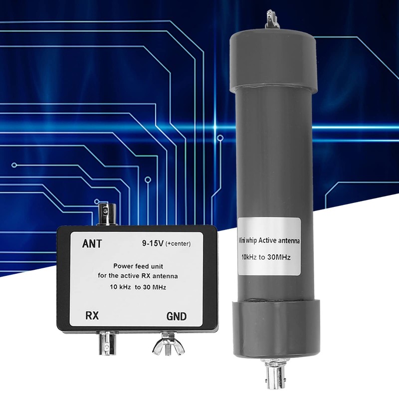 MUNEFE Active Antenna, 10 kHz to 30 MHz Mini Whip