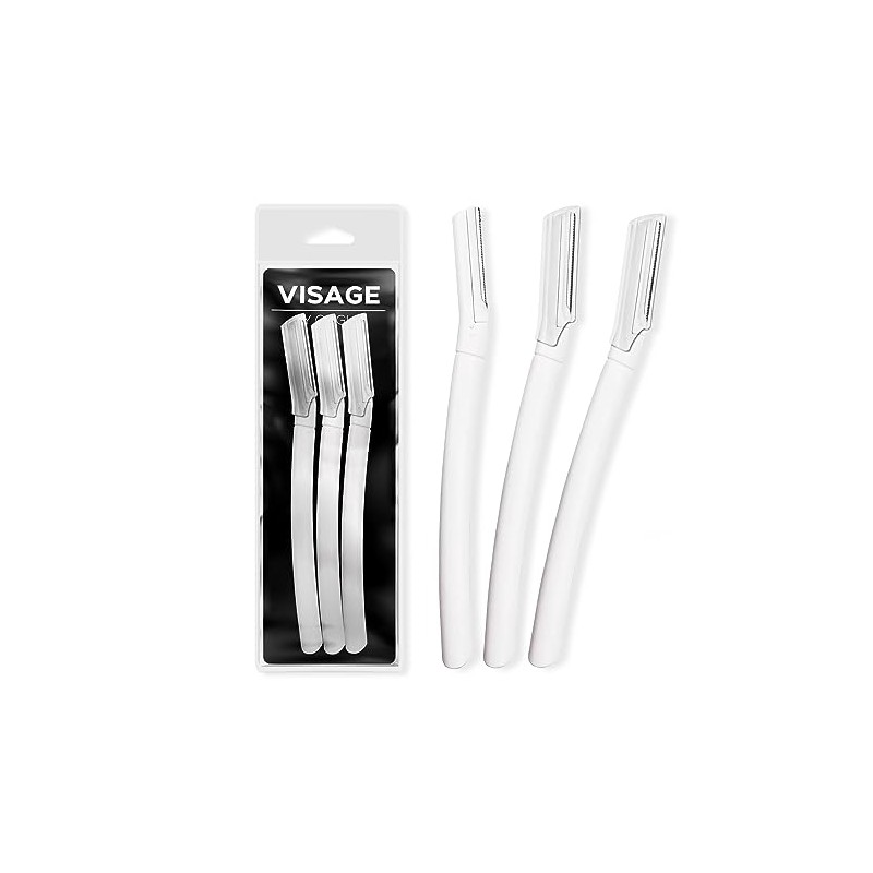 Precision Facial Razors, Touch-up Dermaplaning Tool, Eyebrow Razor, Peach Fuzz