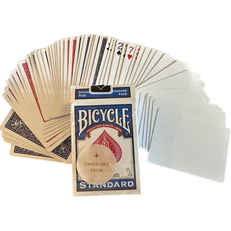 Bicycle UNSEEABLE Deck, Complete 56 Magic Tricks Gaff Cards, Assorted