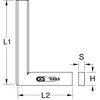 KS Tools 300.0202 Square DIN 875/1, 200mm