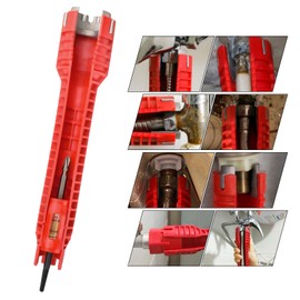 Faucet and Sink Wrench Multi-purpose Wrench Plumbing Tool Plumbing Repair Installation Hand Tools for Toilet Bowl, Sink, Bathroom, Kitchen Plumbing