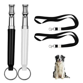 Hyxodjy 2 Stück Hundepfeife, Hunde Pfeife mit Lanyard Hochfrequenz Hundepfeife Hundetraining Hundepfeifen Ultraschall Hundepfeife Professionelle Hundepfeifen für Effektives Hundetraining