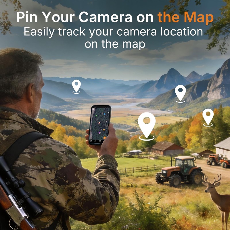 GardePro E6 WiFi Trail Camera (Non-Cellular), 64MP Photos, 1296P HD