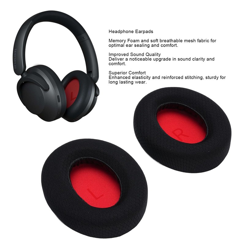Replacement Earpads, 2Pcs Quiet Comfort Wireless Ear Cushions, Breathable Mesh
