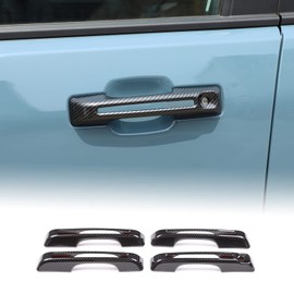 Aunginsy Exterior Door Handle Trim Cover Compatible with Ford Maverick 2022-2025 Ford Bronco Sport 2021-2025 Car Outside Door Handles Cover Scratches Protector Decorative Sticker ABS Accessories