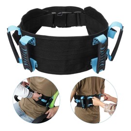 Walking Aid Belt, Durable Ultra Soft Gear Belt, Transfer Belt with Handle, Transmission Aids, Robust Transfer Gear Belt for Elderly, Overweight, Disabled People, Home Care