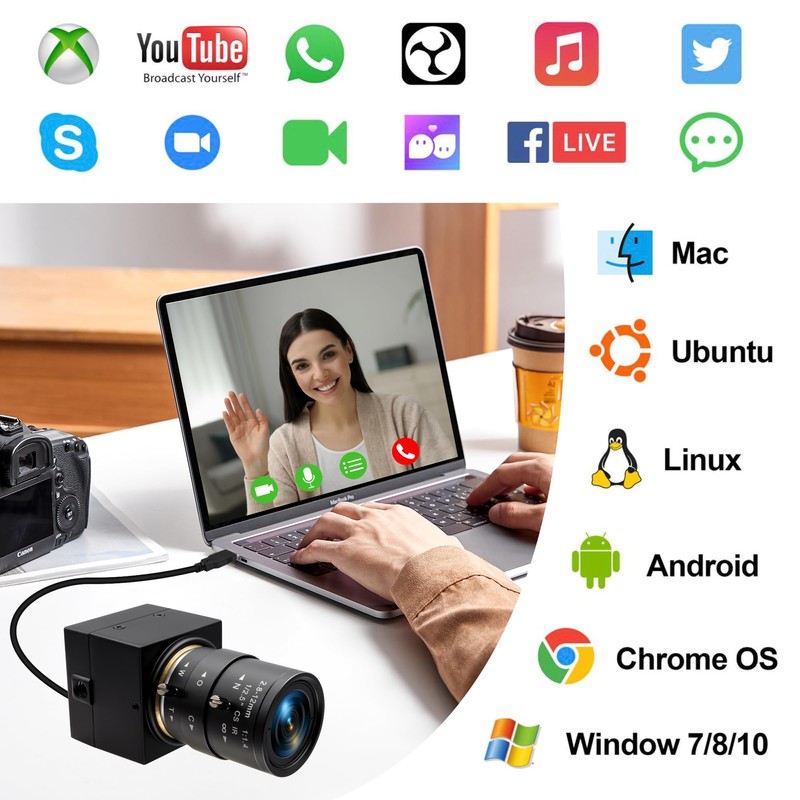 USB Camera ELP 1080P usb Webcam 2.8-12mm 4x Optical Zoom