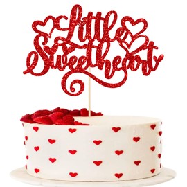 Ephlyn - 1 decoración para tartas con purpurina, dulce amor, boda, despedida de soltera, día de San Valentín, tema para el día de San Valentín, baby shower, niños, fiesta de cumpleaños, decoración de