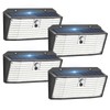 APILAB Upgraded Solar Lights Outdoor, 4 Pack 418 LED Motion
