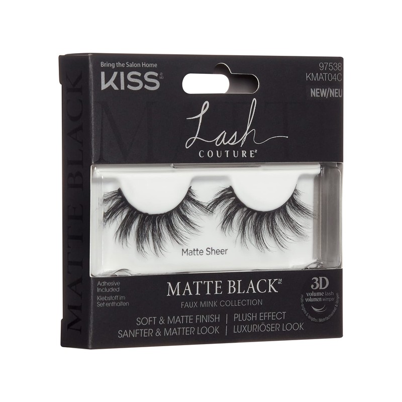 KISS Lash Couture Matte Black Collection 1 Pair of False