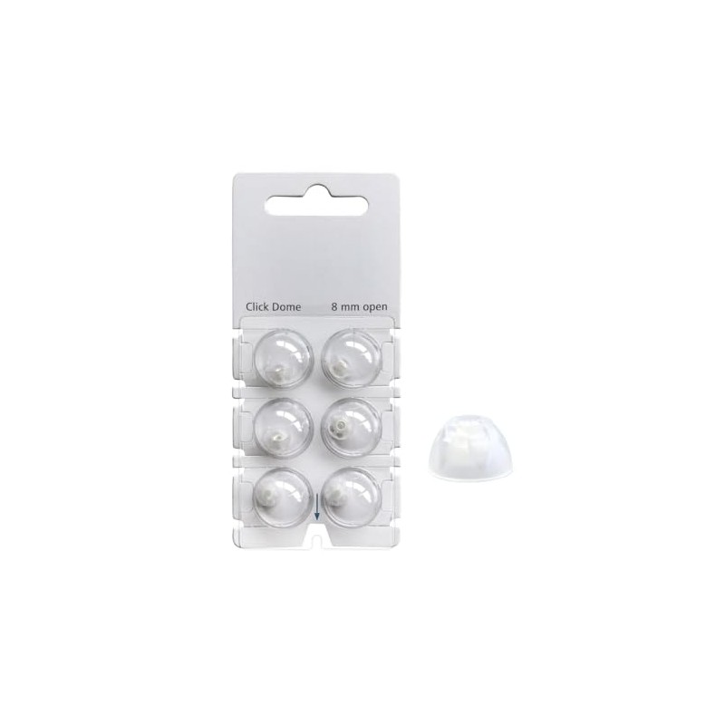 Hearing360 6 Click-Open Domes for Signia Hearing Aids, Rexton (M