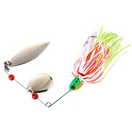 Fishing Lures Spinnerbait, Bass Fishing Lure Spinner Baits Kit Hard Metal Multicolor Buzzbait Spinnerbait Jigs for Bass Pike Trout Salmon-4#