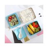 Lonchera Portaviandas Box Lunch Fiambrera 3 Niveles (Color ROSA)