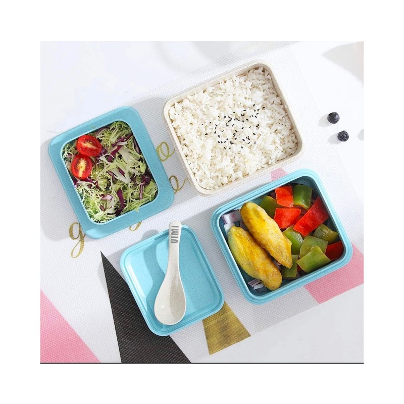 Lonchera Portaviandas Box Lunch Fiambrera 3 Niveles (Color ROSA)