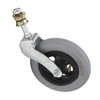 Wheelchair Replacement Wheel Grey 6 Inch PU Inflatable Universal Wheelchair