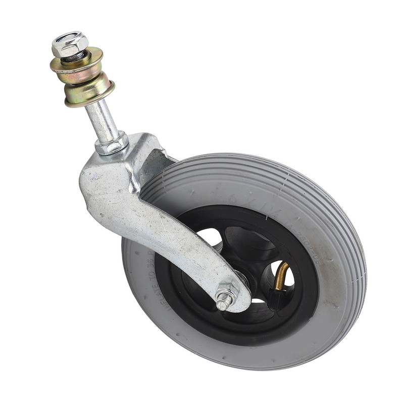 Wheelchair Replacement Wheel Grey 6 Inch PU Inflatable Universal Wheelchair