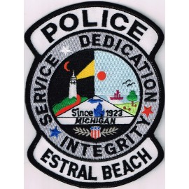 Pick 1 Michigan Police patch: Estral Beach PD; Saginaw PD; or Center Line PD