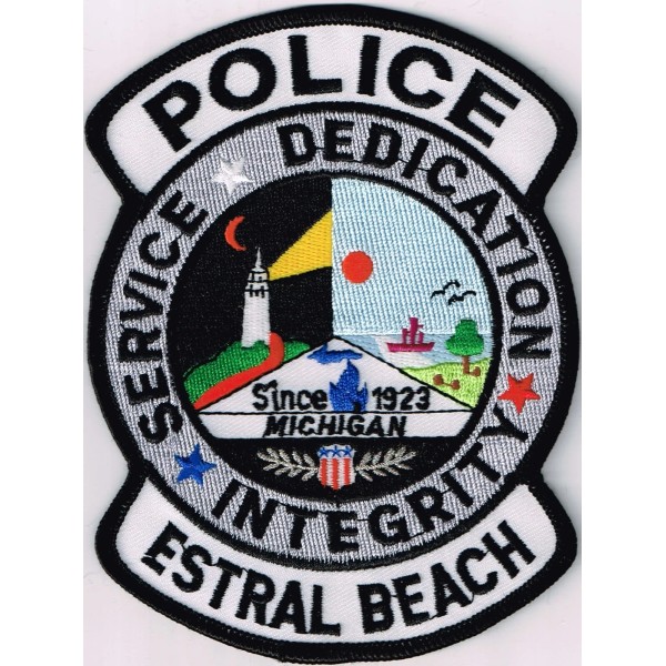 Pick 1 Michigan Police patch: Estral Beach PD; Saginaw PD;