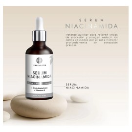 Pureza Natur Serum Niacinamida B3 + Vitamina E y Ácido Hialurónico | Suero Facial que unifica el tono e hidratante noche y día Todo tipo de piel 50ml