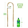3 Feet Natural U-Hoops Bamboo, Plant Trellis, 35.5in Garden Trellis